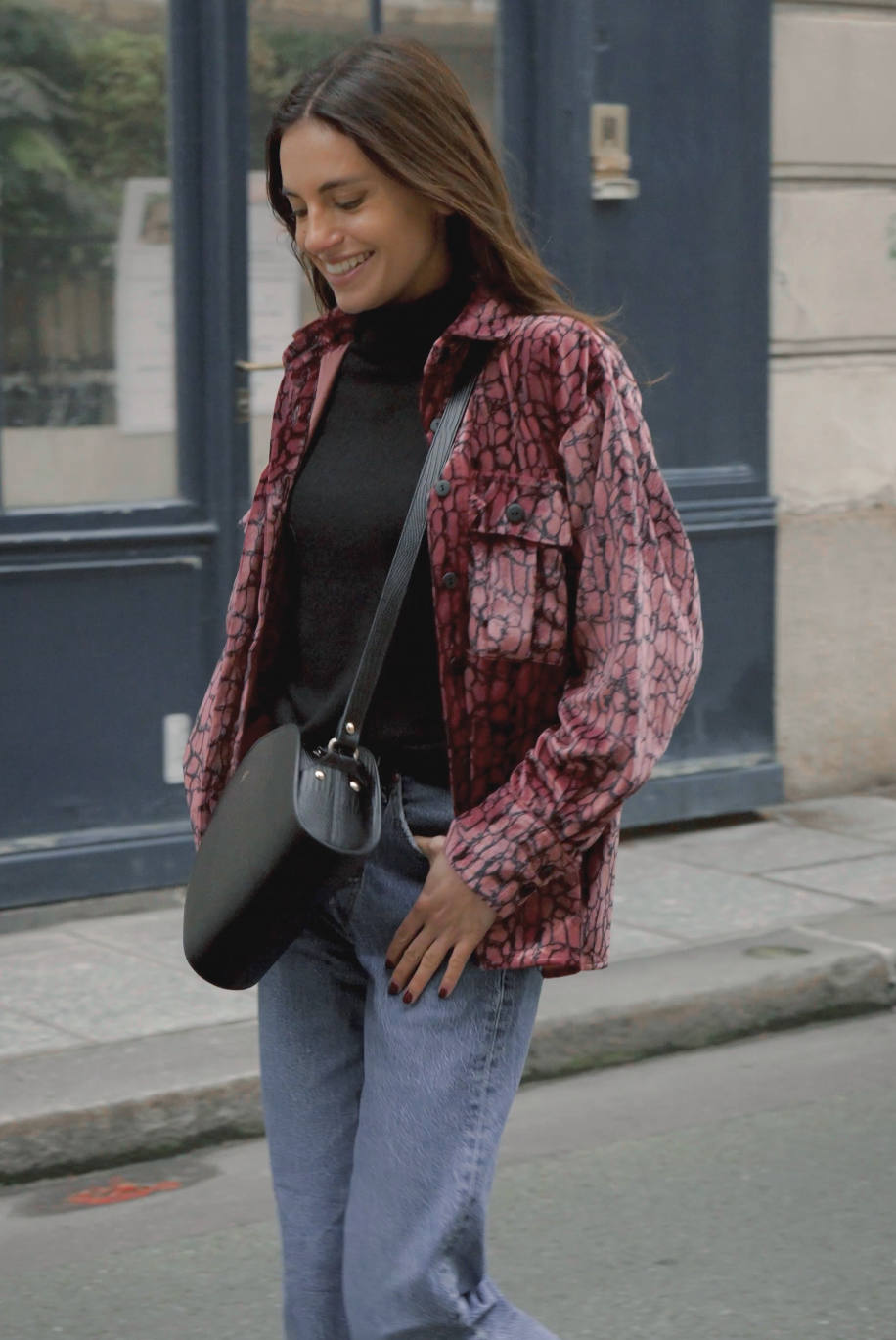OVERSIZED GARNAT GLOW SHIRT - MOLLIE