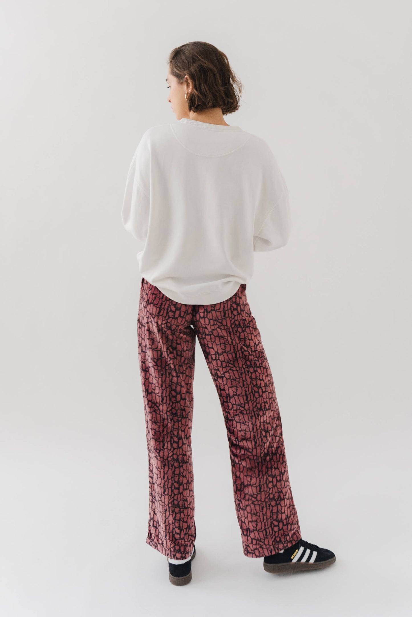 FLUID VELVET PANTS GARNET GLOW - HOPE