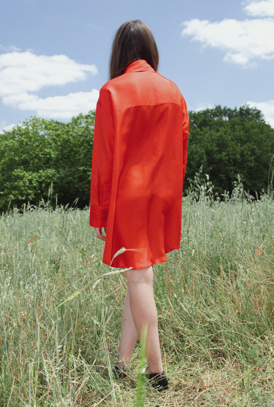 ROBE INDIA – Rouge coquelicot