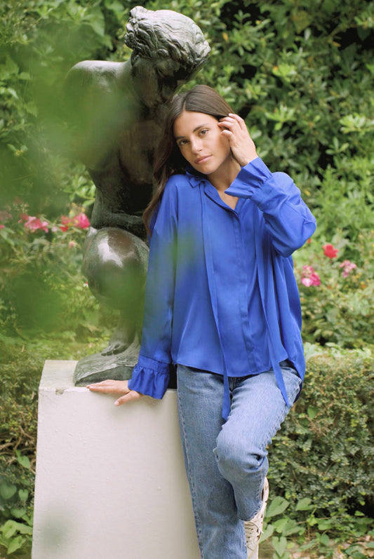 CHEMISE MUSE - Bleu électrique