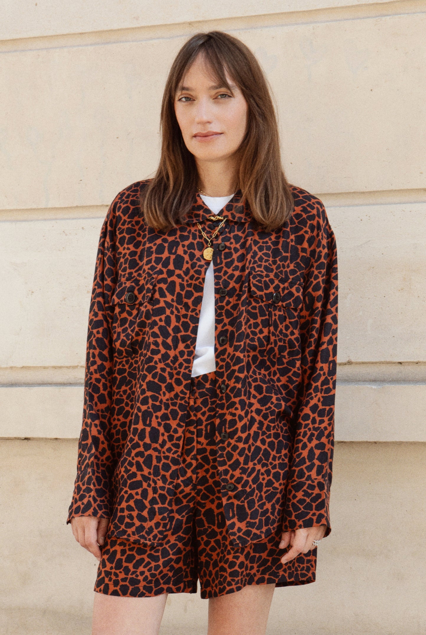 FLUID OVERSHIRT GREEN CACTUS - MOLLIE