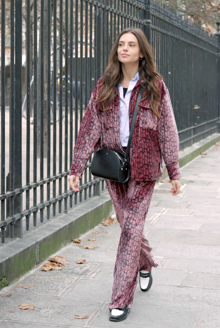 FLUID VELVET PANTS GARNET GLOW - HOPE