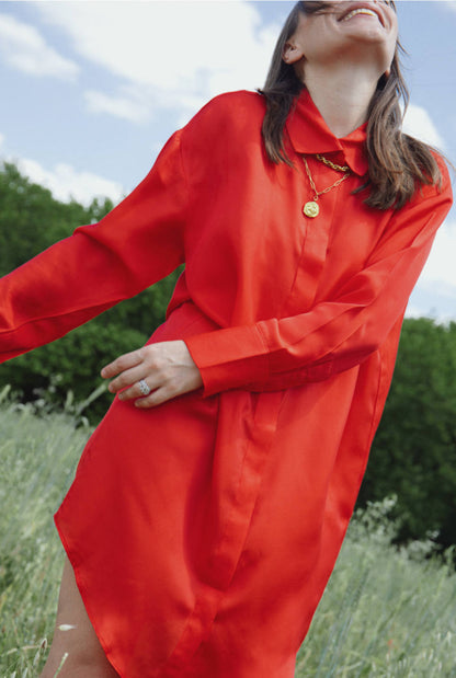 ROBE INDIA – Rouge coquelicot