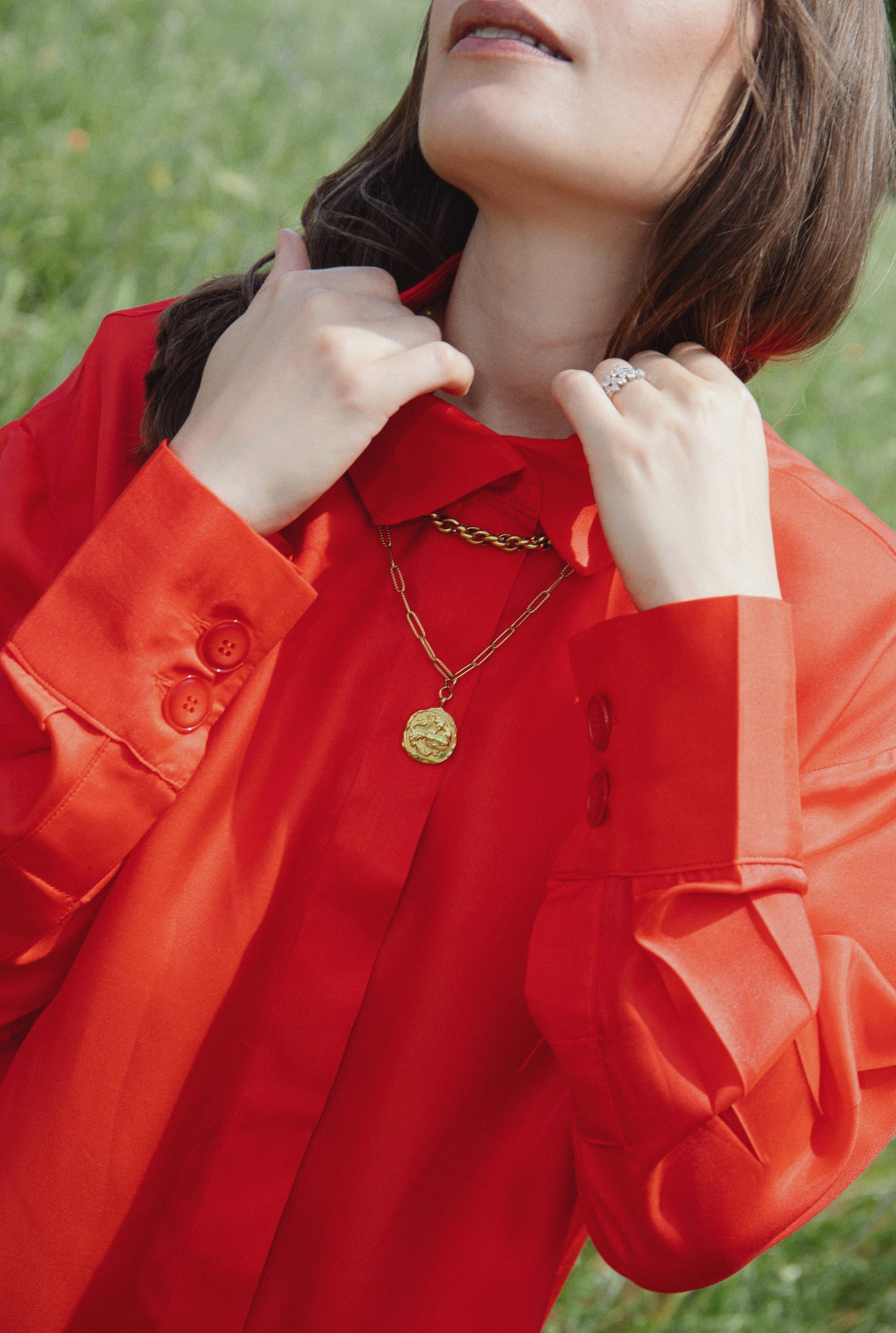 ROBE INDIA – Rouge coquelicot