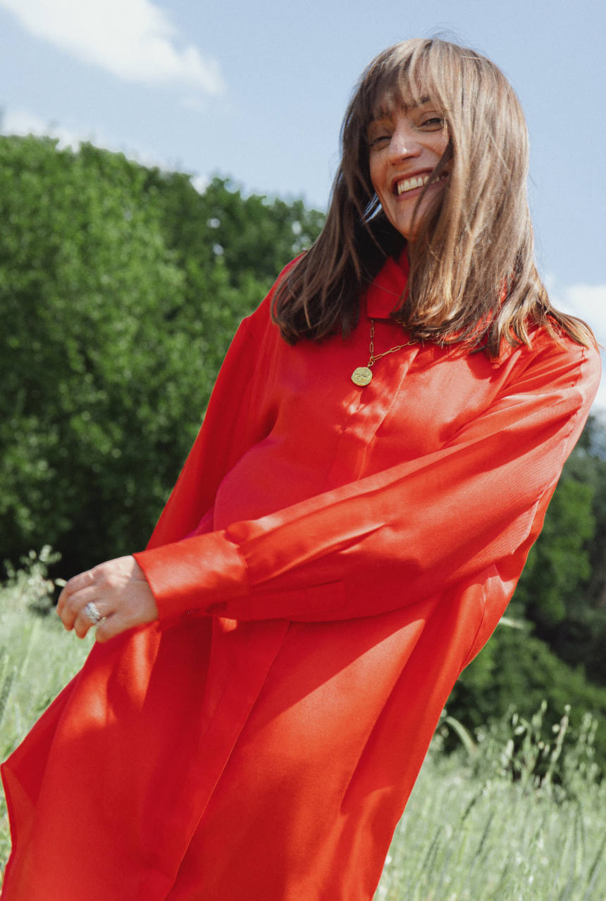 ROBE INDIA – Rouge coquelicot