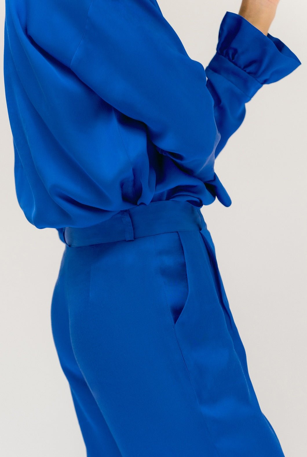 LEITA Paris chemise oversize bleu électrique ecovero