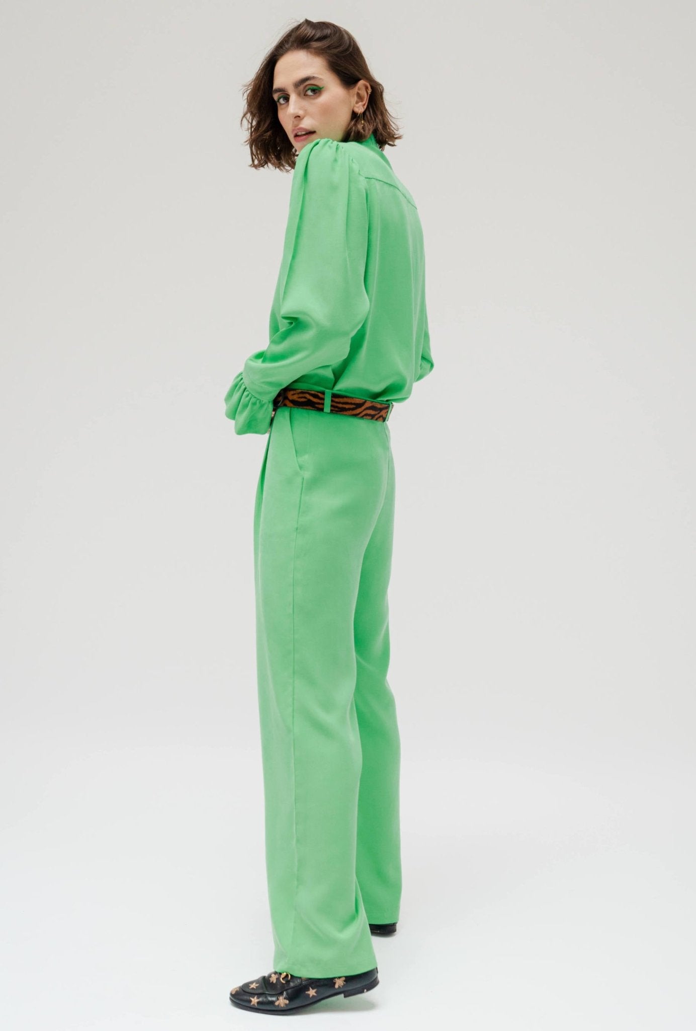 LEITA Paris chemise droite femme verte lyocell responsable